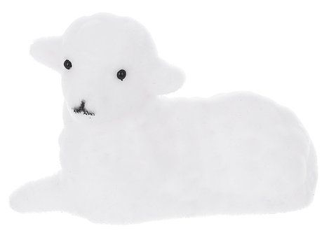 113-209 Decorative figurine lamb 10.5*6.5cm, color - white