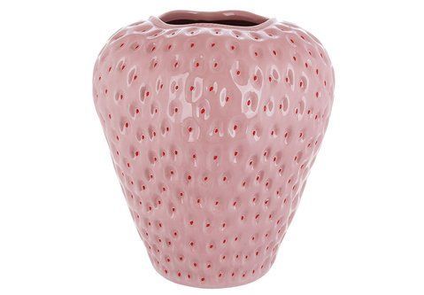 998-002 Ceramic vase Strawberry 21*21*26cm, color - pale pink
