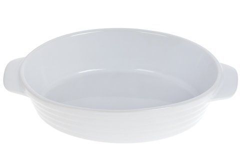 319-341 Oval baking dish with handles, color - white