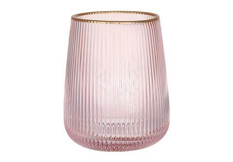 992-244 Margarita glass with gold rim 480ml, color - pink