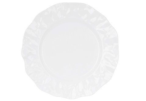 988-433 Porcelain plate with wavy edge D22cm, color - white