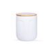 112546 Jar for loose products with bamboo lid FACE white 10.5X10.4X12.5