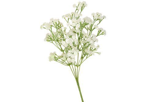 713-120 Decorative branch of Gypsophila 33cm, color - white