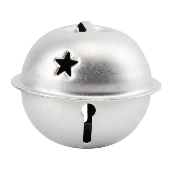 6040-016 Set of Christmas tree toys "Silver bells" (6 pcs), 4 cm
