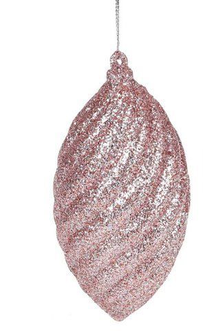 113-503 Christmas tree plastic decoration 10cm, pink