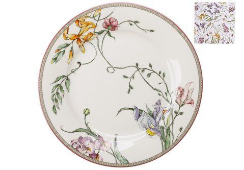 498-339 Porcelain plate D20.5*2 cm Wisteria Garden