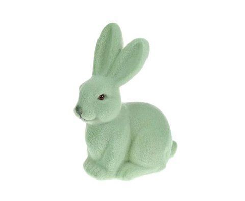 113-009 Velveteen rabbit, 15cm, light green