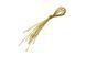 6040-017 Set of Christmas tree toys "Golden Bells" (6 pcs), 4 cm