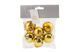 6040-017 Set of Christmas tree toys "Golden Bells" (6 pcs), 4 cm