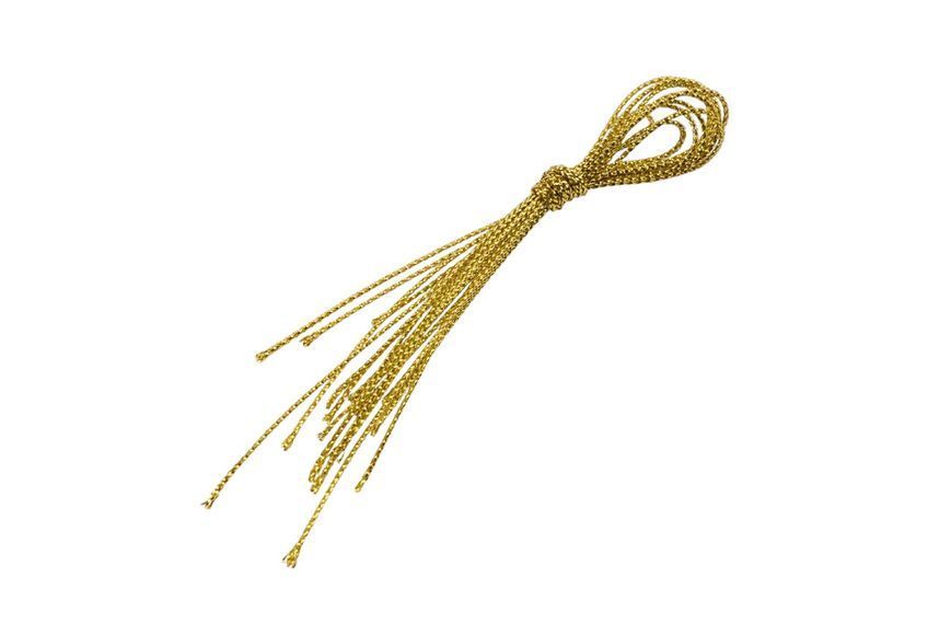 6040-017 Set of Christmas tree toys "Golden Bells" (6 pcs), 4 cm