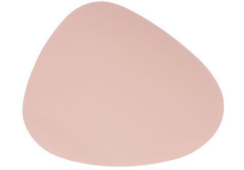 445-075 Serving napkin (placemat) made of eco-leather Drop, color - powder pink 45*37cm