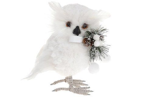 NY27-787 New Year's figure Owl, 20cm