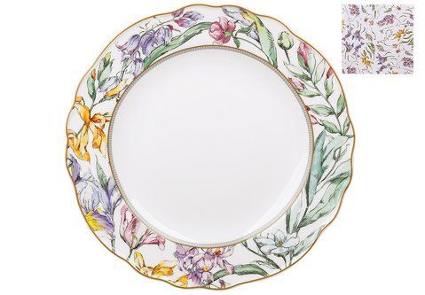 498-335  Тарілка порцелянова D26*2,5 см Wisteria Garden 498-335 фото