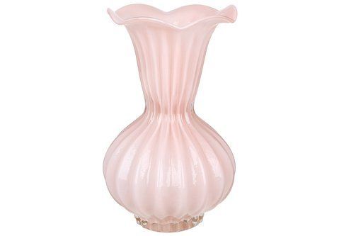 591-447 Glass vase Monika, 16*16*27.5cm, color - pink