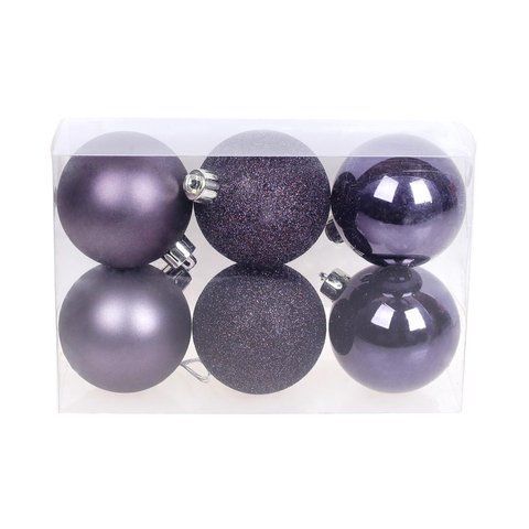 147-893 Set of Christmas tree balls (6 cm) 6 pcs.