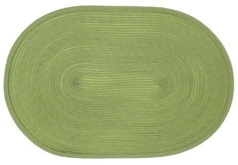 445-045 Serving napkin (placemat) Casual oval, color - lime green 44*30cm