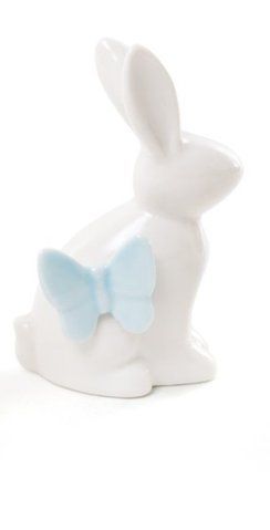 727-104-1 Decorative figurine Easter Bunny with butterfly, 10cm