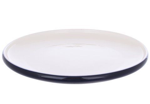 991-010 Porcelain dinner plate Belle white with blue D25cm