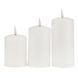 6032-019 Set of 3 LED candles (LED), white, 15 cm * 12.5 cm * 10 cm