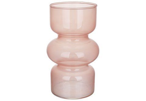 527-813 Glass vase Retro D10*18cm, color - pink