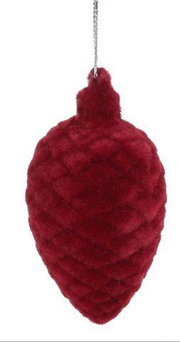 113-540 Christmas tree ornament, 7.5cm burgundy
