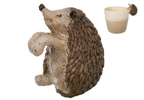 218-018 Decorative figurine Hedgehog 7.5*5*6cm, color - brown
