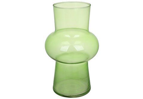 527-821 Glass vase Retro D12*20cm, color - green