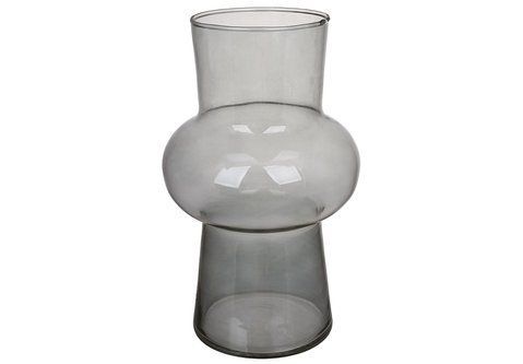 527-825 Glass vase Retro D12*20cm, color - gray