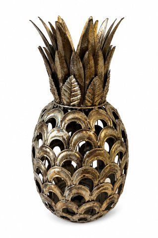 757856 Metal candle holder Pineapple (H40cm)