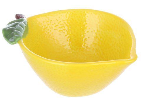 304-007 Ceramic salad bowl Lemon 15*11*5.5cm, 250ml