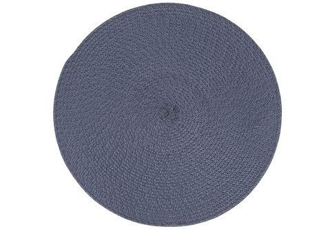 445-057 Serving napkin (placemat) Casual, color - steel blue D38cm