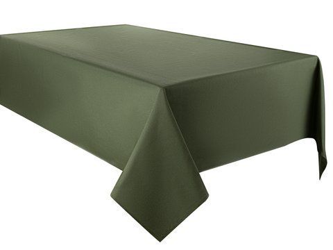736-022 Tablecloth green plain 180x180cm