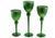 Glass candlesticks