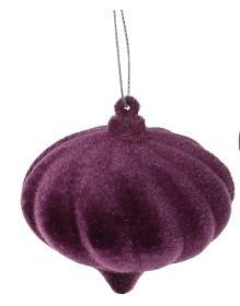 113-700 Christmas tree ornament, 6.5cm dark purple