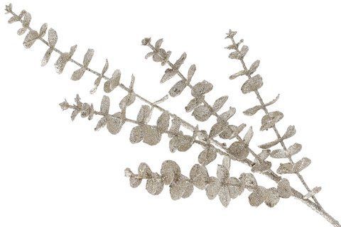 839-319 Eucalyptus on 5 branches 73cm, color - champagne