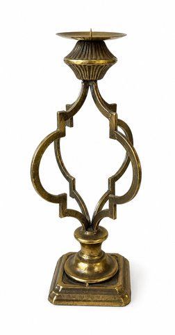 754391 Metal candle holder (H47cm)