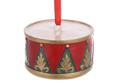 894-013 Decorative pendant in Retro style - Drum, 5.5*5.5*3cm