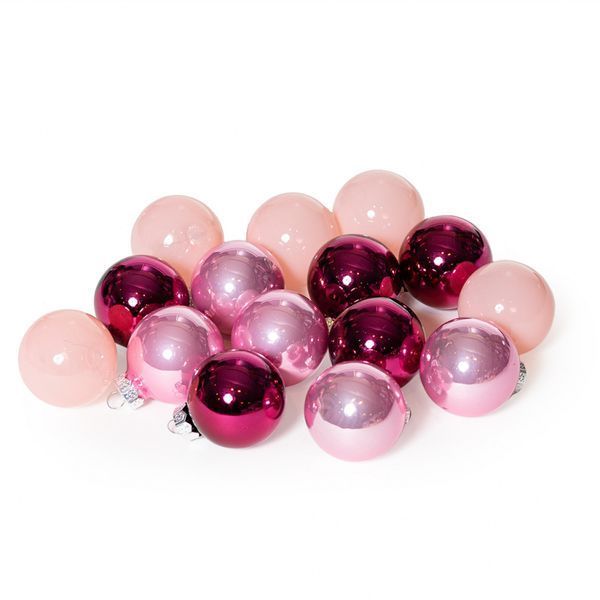 111364 Set of 3.5cm pink balls (15pcs)