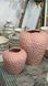 998-004 Ceramic vase Strawberry 15.5*15*16, color pale pink