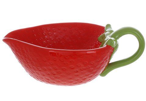 928-047 Ceramic bowl Strawberry, 400ml, color-red
