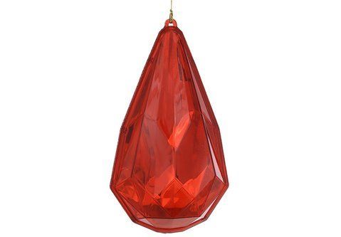 J88-224 Decorative pendant Drop 17cm, color - red