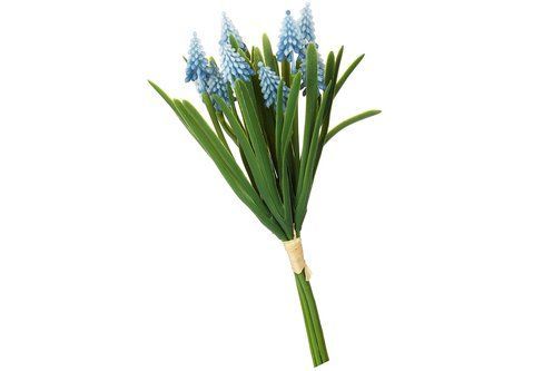 824-183 Muscari bouquet x10 flowers H33cm blue