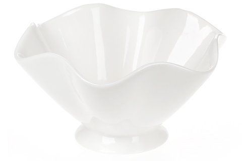 988-210 Porcelain salad bowl Volan, 400ml, color - white