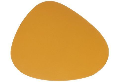 445-076 Serving napkin (placemat) made of eco-leather Drop, color - yellow 45*37cm