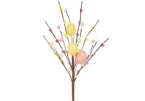 H39-434 Decorative branch with eggs h36cm