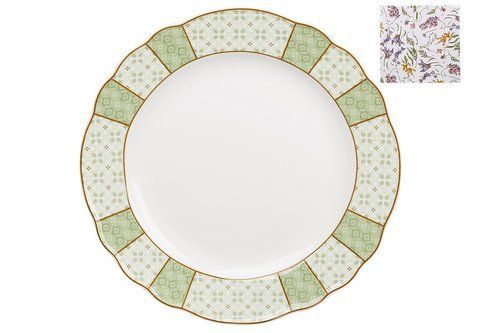 498-334  Тарілка порцелянова D20.5*2.3см Wisteria Garden 498-334 фото