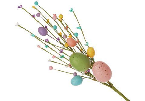 H39-094 Decorative branch with eggs, 16*45cm