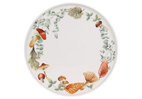 K038 Porcelain plate "Mushroom Glade", D25.5*2cm