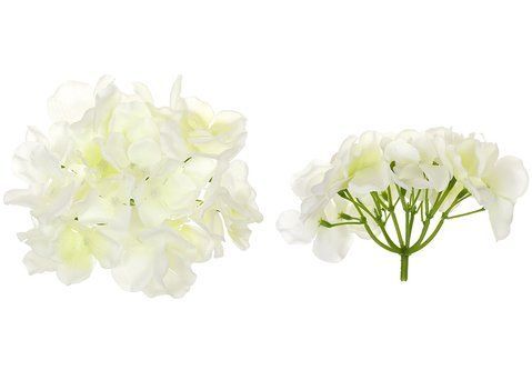 137-082 Hydrangea inflorescence 3D D15cm white