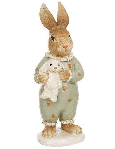 890-289 Figurine of a Bunny in Pajamas 6*6*16cm